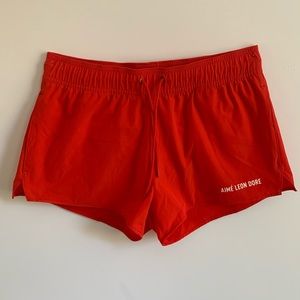 NEW | Aimé Leon Dore Red Drawstring Lined Boyshort